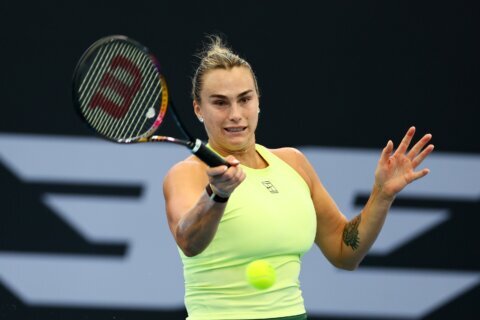 Aryna Sabalenka advances to the Brisbane International final after beating Muchová