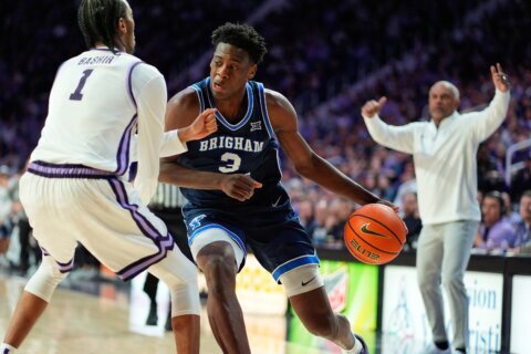 A.J. Dybantsa scores 24, No. 10 BYU extends winning streak to 10 with 83-73 win over Kansas State