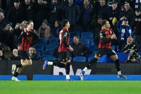 Kostoulas’s late overhead kick rescues point for Brighton in 1-1 draw with Bournemouth