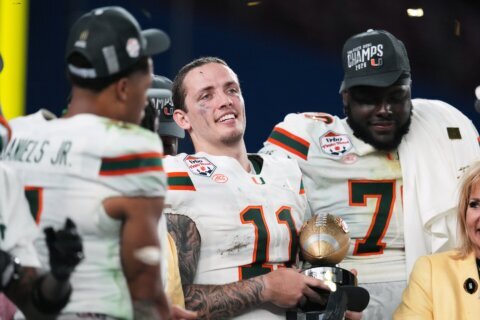 Carson Beck’s college career set to end when Miami faces Indiana in College Football Playoff finale