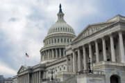 Dramatic view of the US Capitol