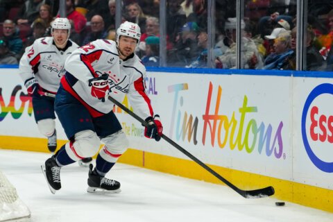Capitals’ Brandon Duhaime fined for poking Kraken’s Jacob Melanson from the bench