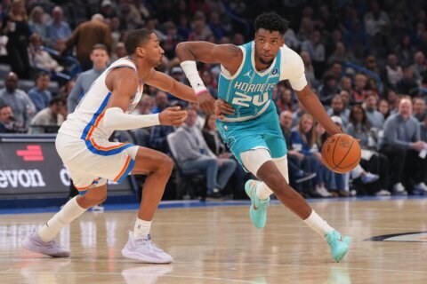 NBA-leading Thunder humbled in 124-97 home loss to struggling Hornets
