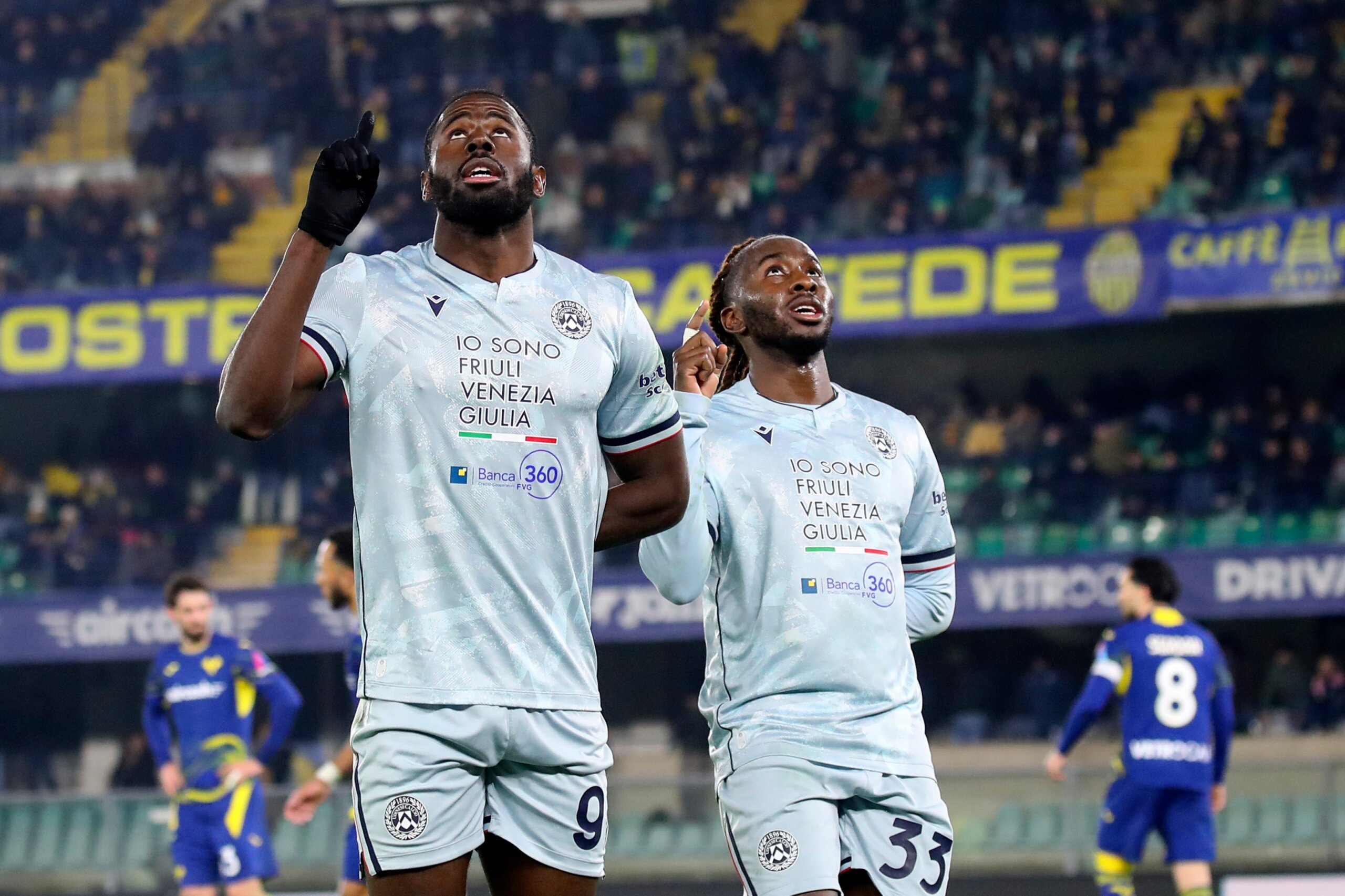 Davis scores as Udinese wins 3-1 at struggling Verona in Serie A