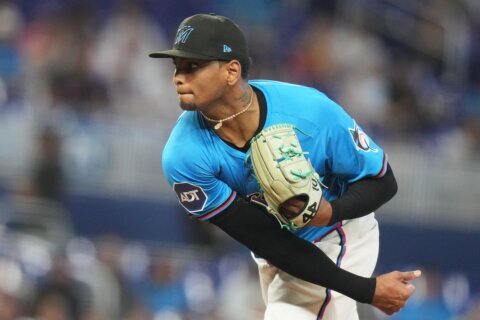 Cubs agree to acquire right-hander Edward Cabrera in a trade with the Marlins, AP source says