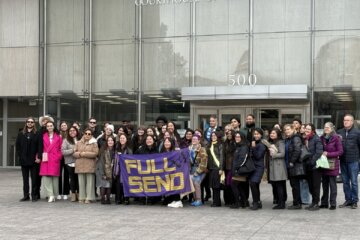 group picture outside courthouse