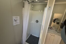 shower and sink mobile bathroom