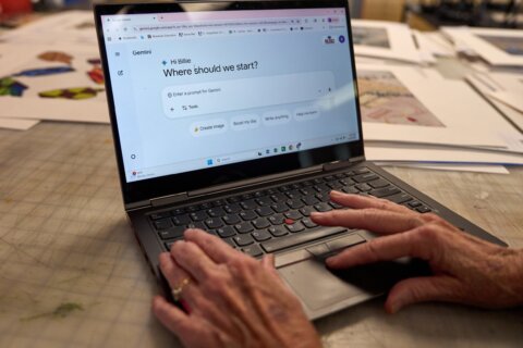 Hands on a computer keyboard