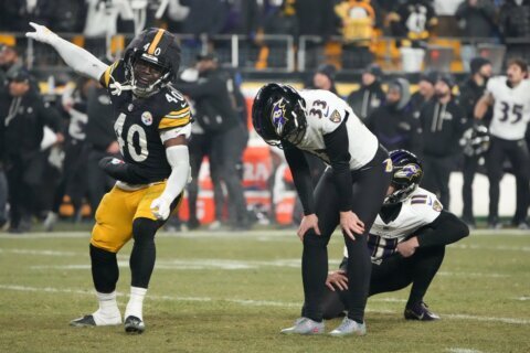 APTOPIX Ravens Steelers Football