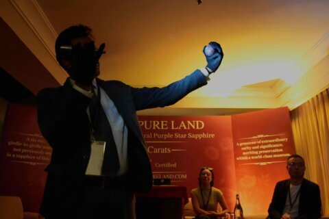 Sri Lanka unveils a rare purple star sapphire claimed to be the biggest of its kind