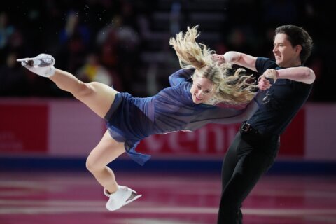 Olympic ice dancers Zingas and Kolesnik lead American sweep in rhythm dance at Four Continents