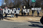 Hundreds of people marched through Falls Church, Virginia, on Martin Luther King Jr. Day, honoring the civil rights icon’s legacy as well as the town’s Black history.