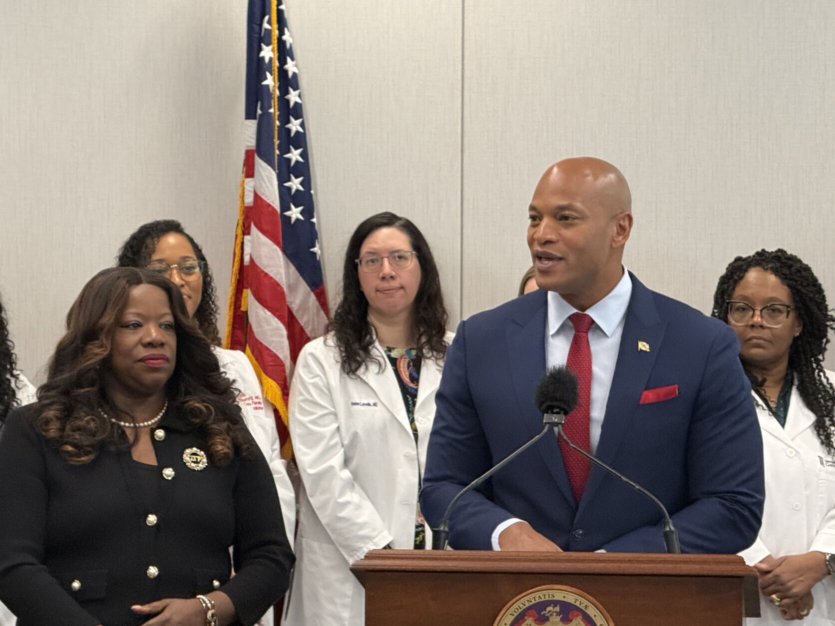 wes moore speaking news conference