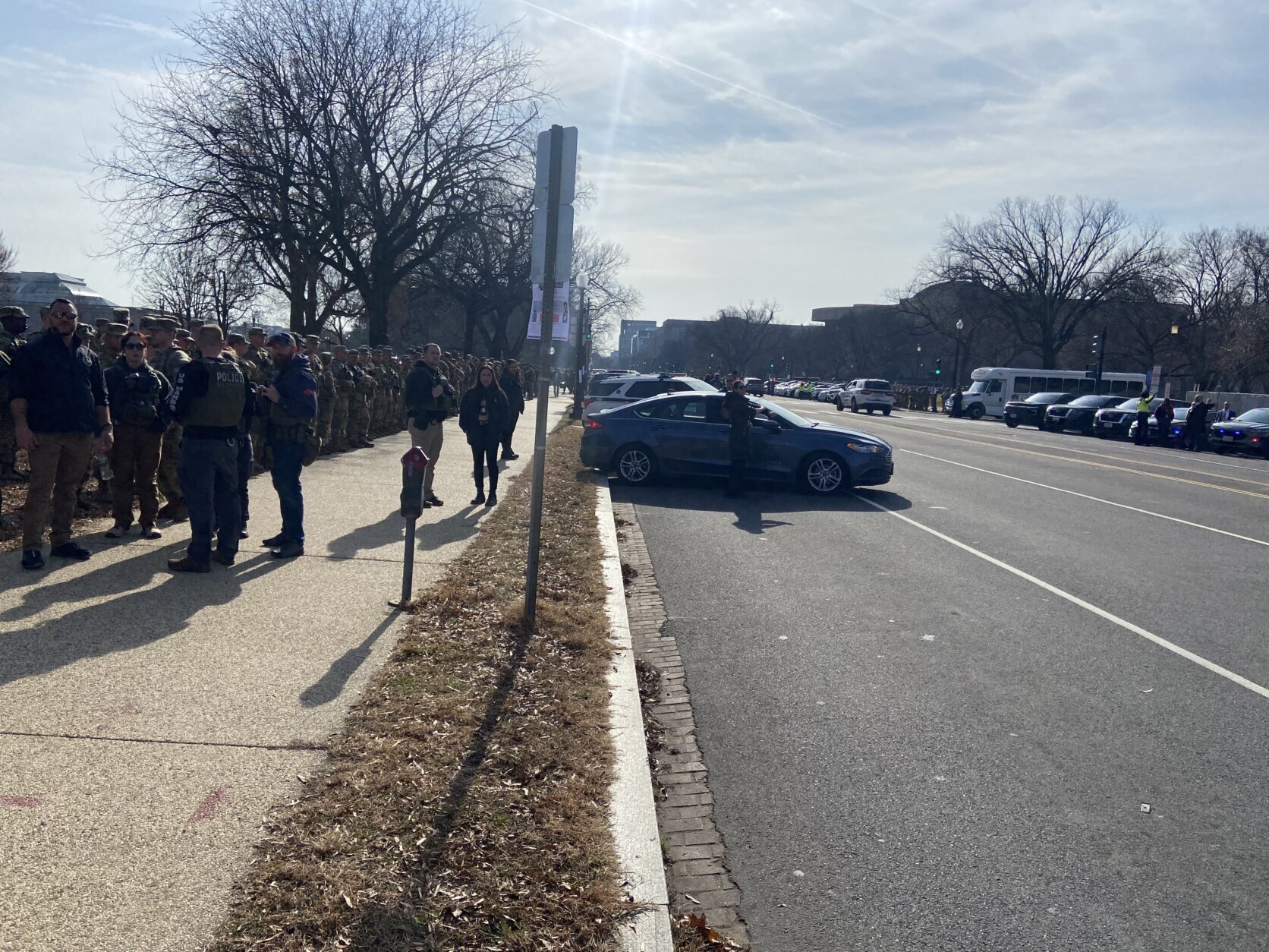 police escort procession