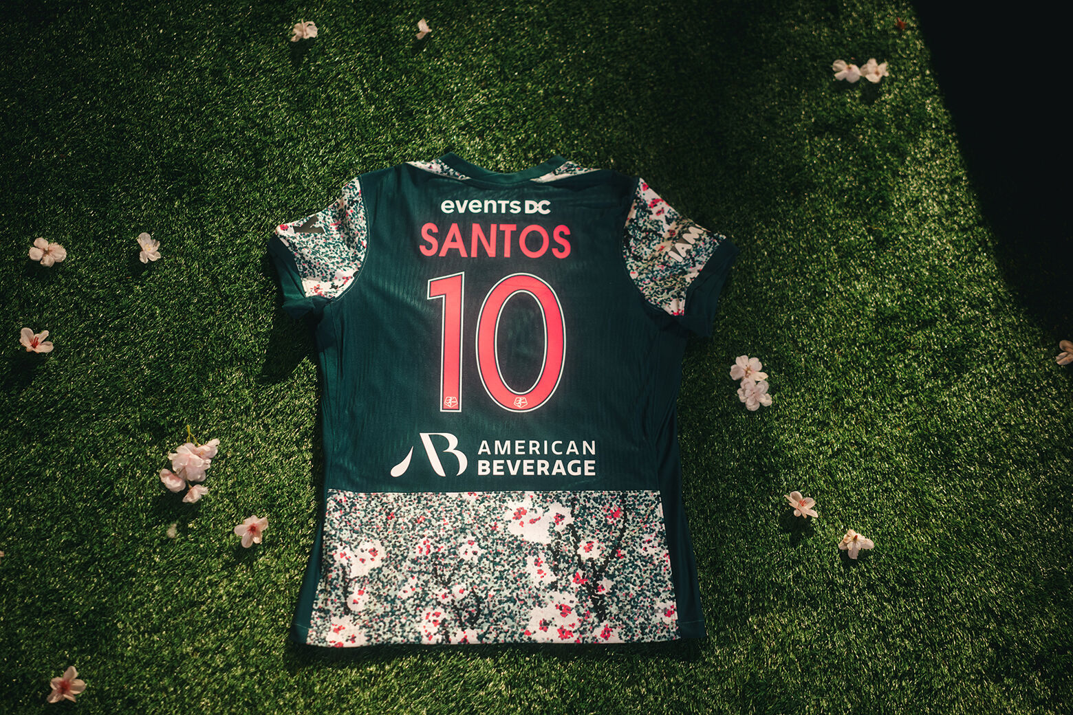 Washington Spirit cherry blossom jersey
