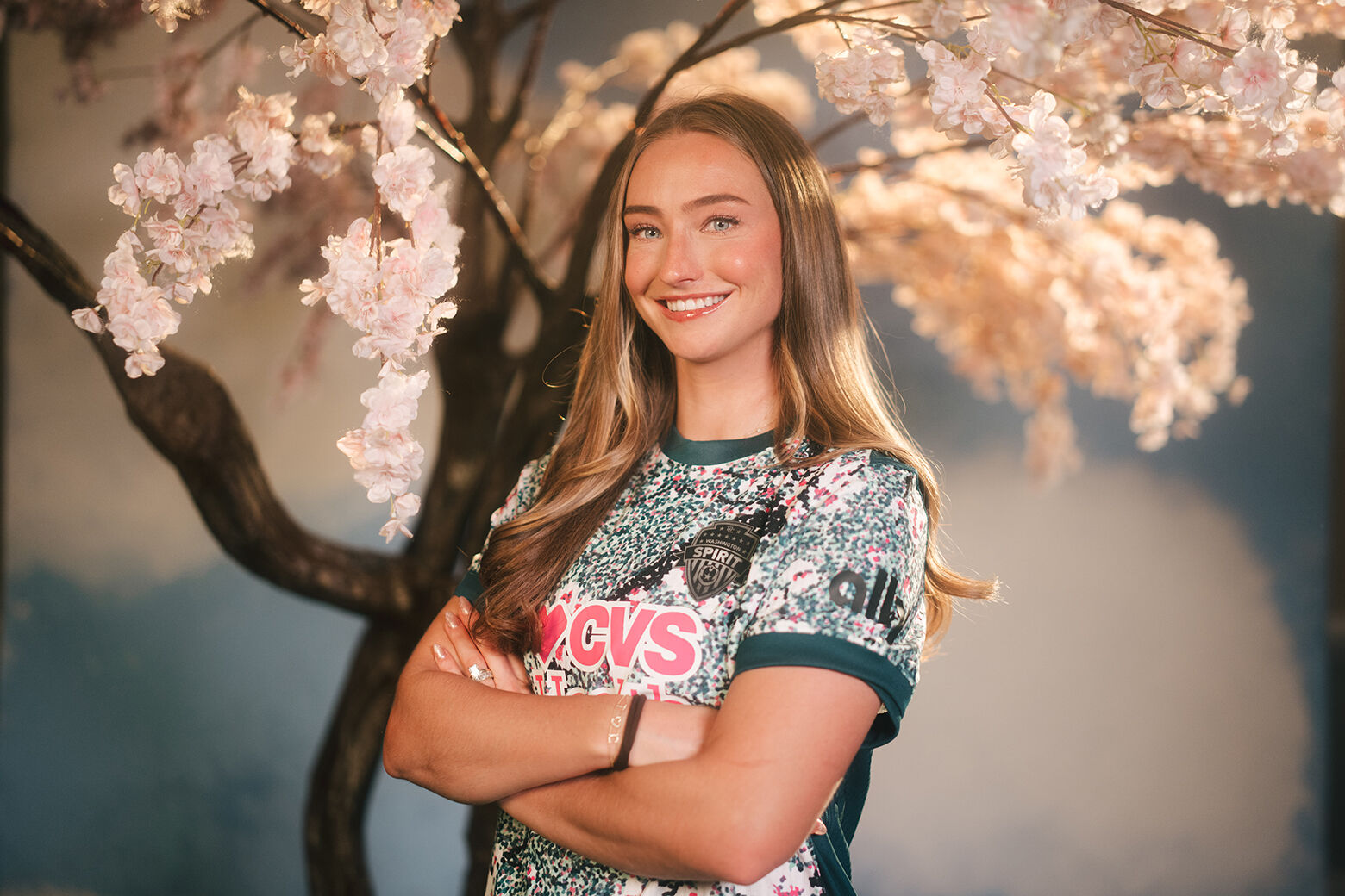 Washington Spirit cherry blossom jersey