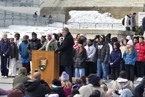 DC students deliver famous ‘I Have a Dream’ speech at the Lincoln Memorial