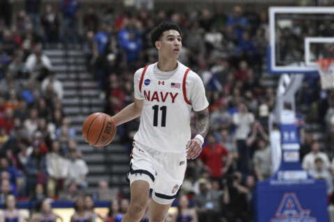 Draper scores 17 as Navy downs Lafayette 65-50