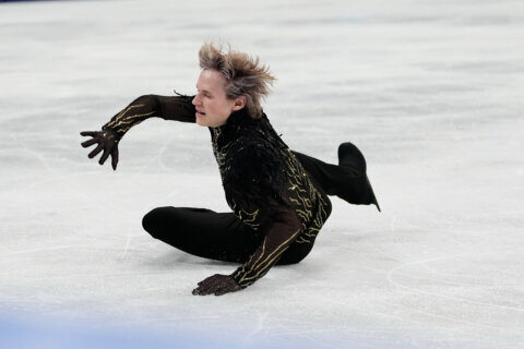 ‘Quad God’ Ilia Malinin falls twice in Olympic disaster, allowing Mikhail Shaidorov to claim gold