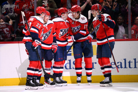 Sandin and van Riemsdyk score rare goals and Capitals beat Flyers 3-1