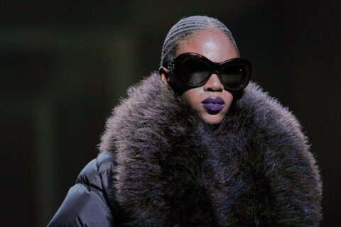 Kate Moss closes Demna’s first Gucci show in a plunging gown and branded thong