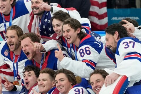 US men’s hockey gold medal and Eileen Gu’s halfpipe victory highlight final day of Winter Olympics