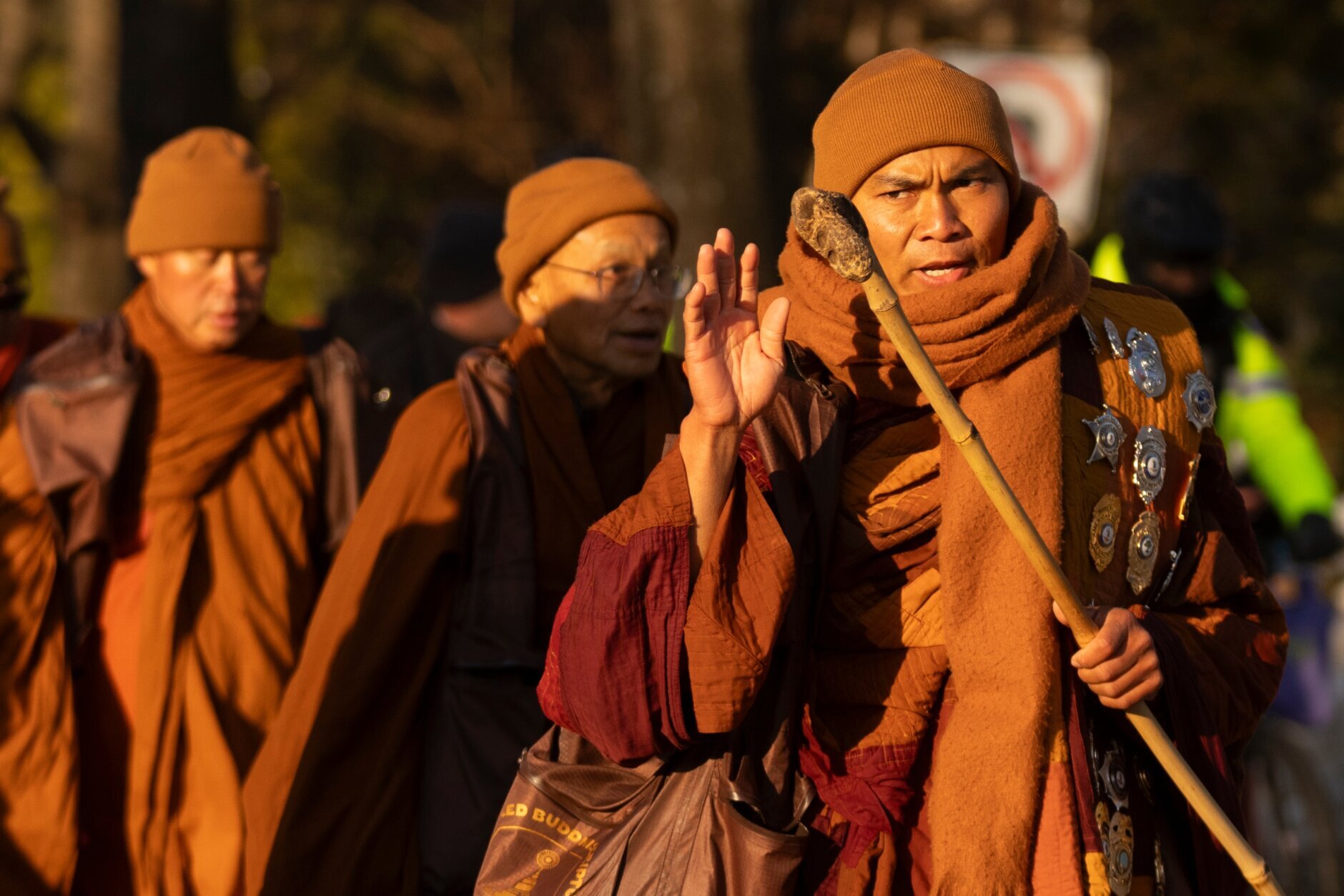 Buddhist Monks Peace Walk Washington