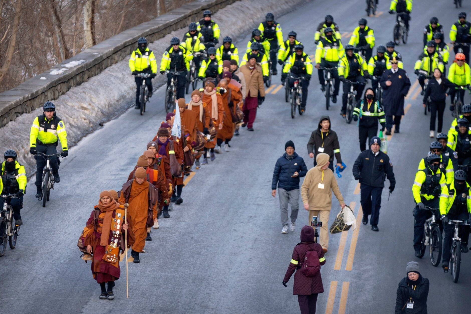 Buddhist Monks Peace Walk Washington
