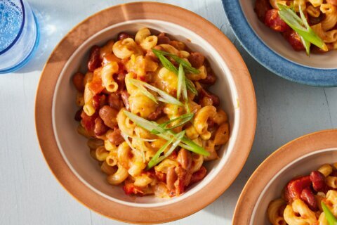 Is it chili? Is it mac and cheese? This slow cooker recipe combines the best of both