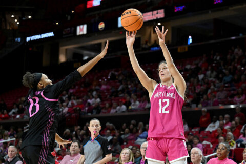 Five players score in double figures, Maryland rolls late to defeat Penn State 81-62