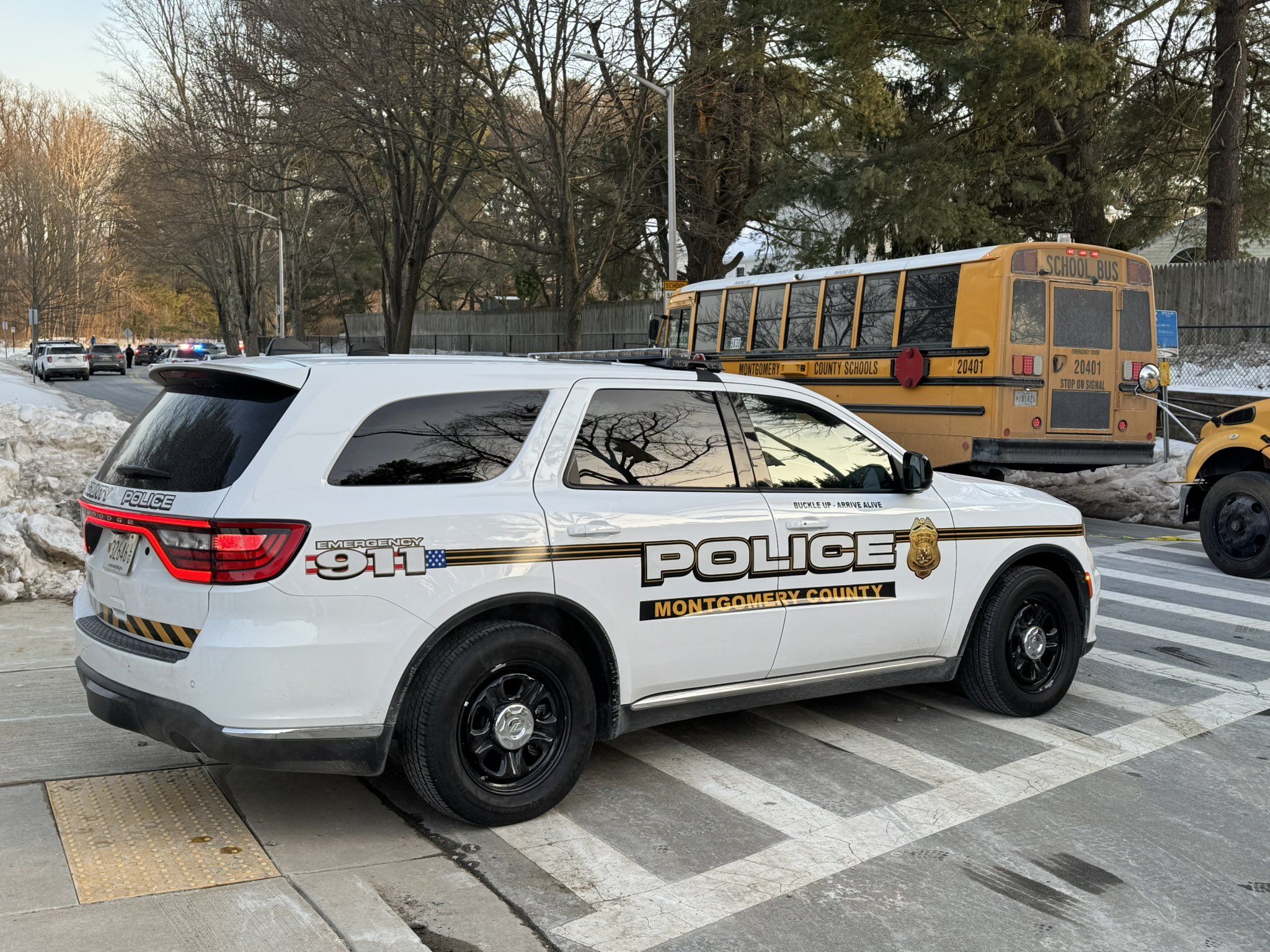 a Montgomery County police cruiser