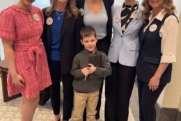 Ruston and his mom Kelly (middle) have joined other advocates in Richmond to press legislators to pass the bill