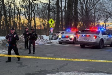 DC Police in the Glover Park neighborhood on Wednesday evening for an investigation into a shooting.