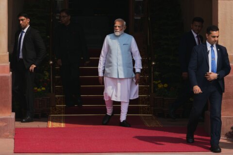 India’s Modi gets a warm greeting from Netanyahu as he arrives in Israel