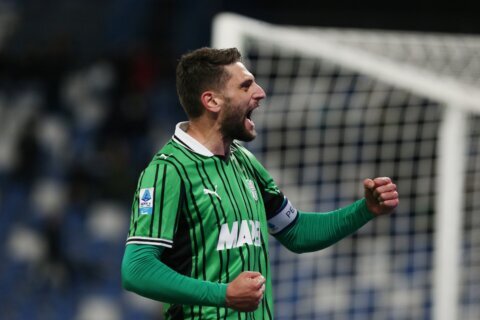 Berardi at the double as Sassuolo deepen Verona’s relegation woes