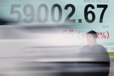 Asian shares mostly rise after Nvidia earnings beat expectations