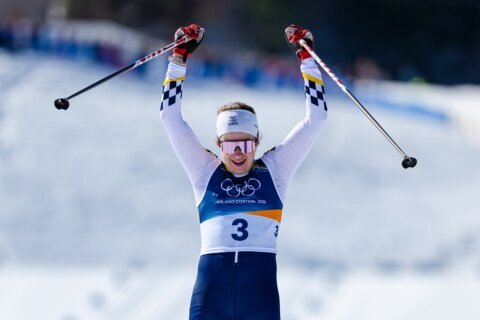 Sweden’s Ebba Andersson gets redemption in winning 50km mass start cross-country ski race