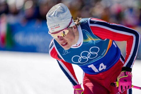 Norway’s Klaebo wins 9th gold medal in cross-country skiing, setting a Winter Olympics record