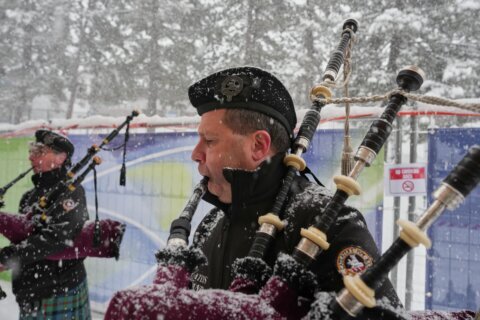 Bagpipers play at Olympic curling in homage to sport’s Scottish heritage — but they’re Italian