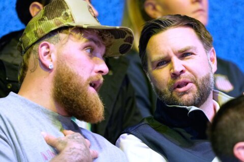 JD Vance and Jake Paul watch U.S. women’s hockey team together at the Winter Olympics