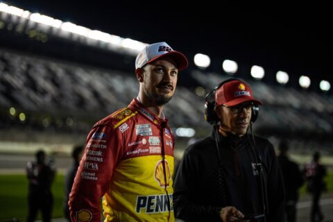 Joey Logano wins the first Daytona 500 qualifying race; Casey Mears grabs a transfer spot