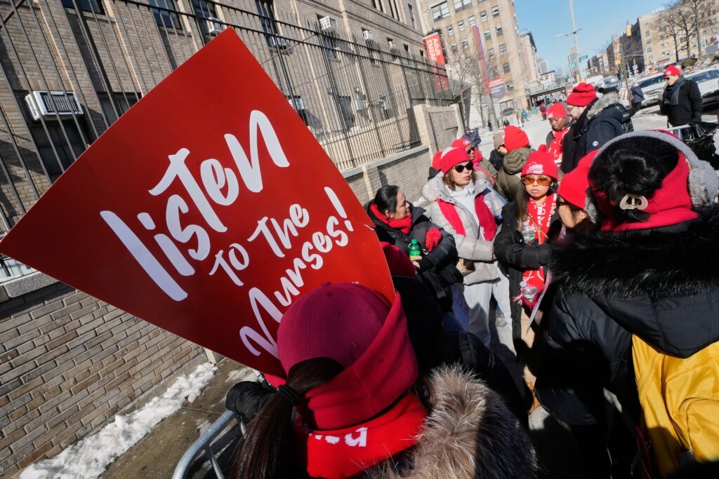 Nurses on strike in New York approve new contracts at 2 of 3 hospital systems