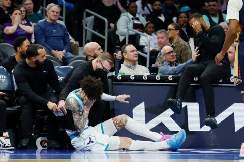 Hornets coach left feeling ‘foolish’ after collision leaves LaMelo Ball with a gash above his eye