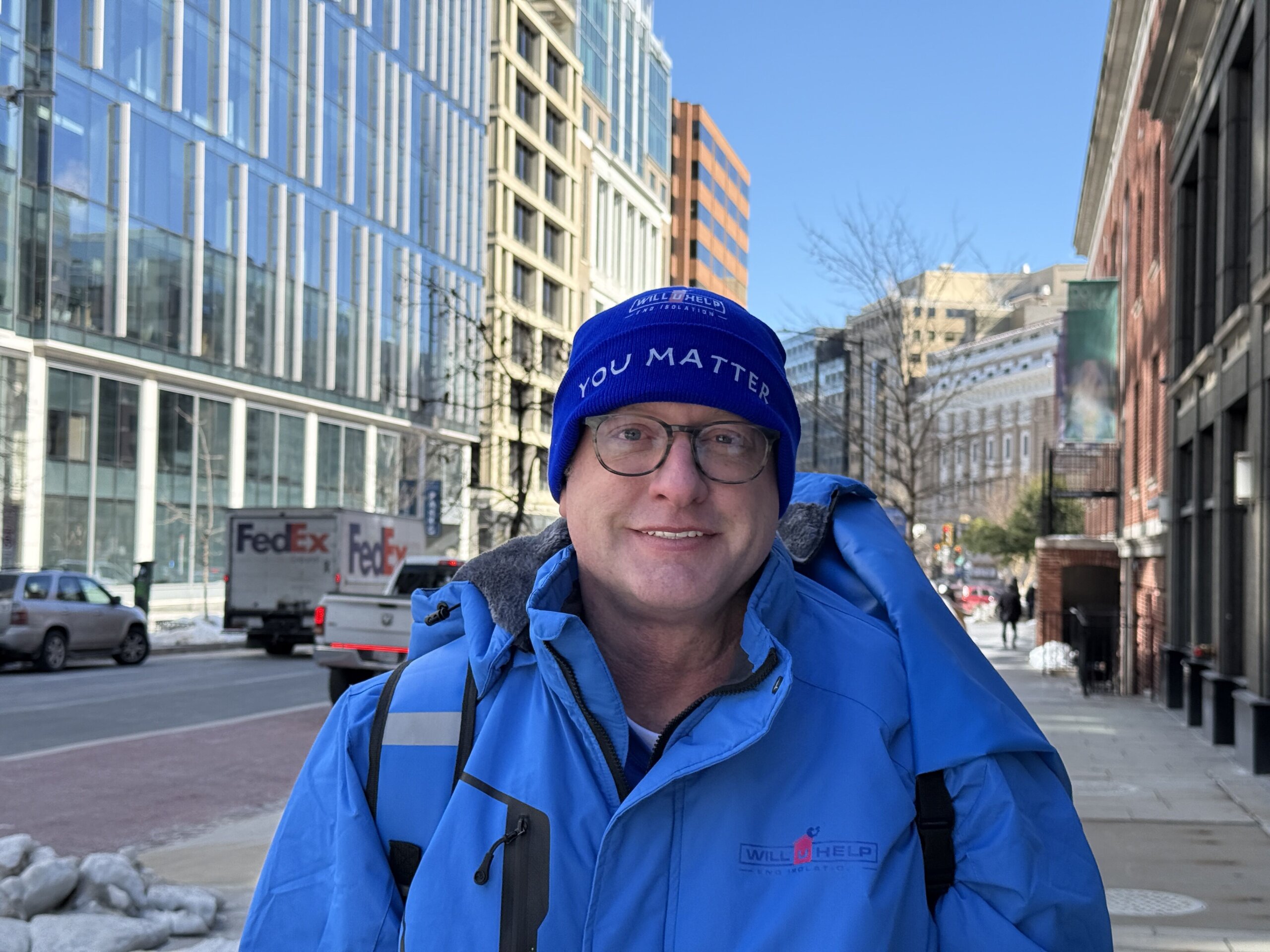 ‘I care’: Man walks DC handing out backpacks, hugs and chance to reconnect homeless people to loved ones
