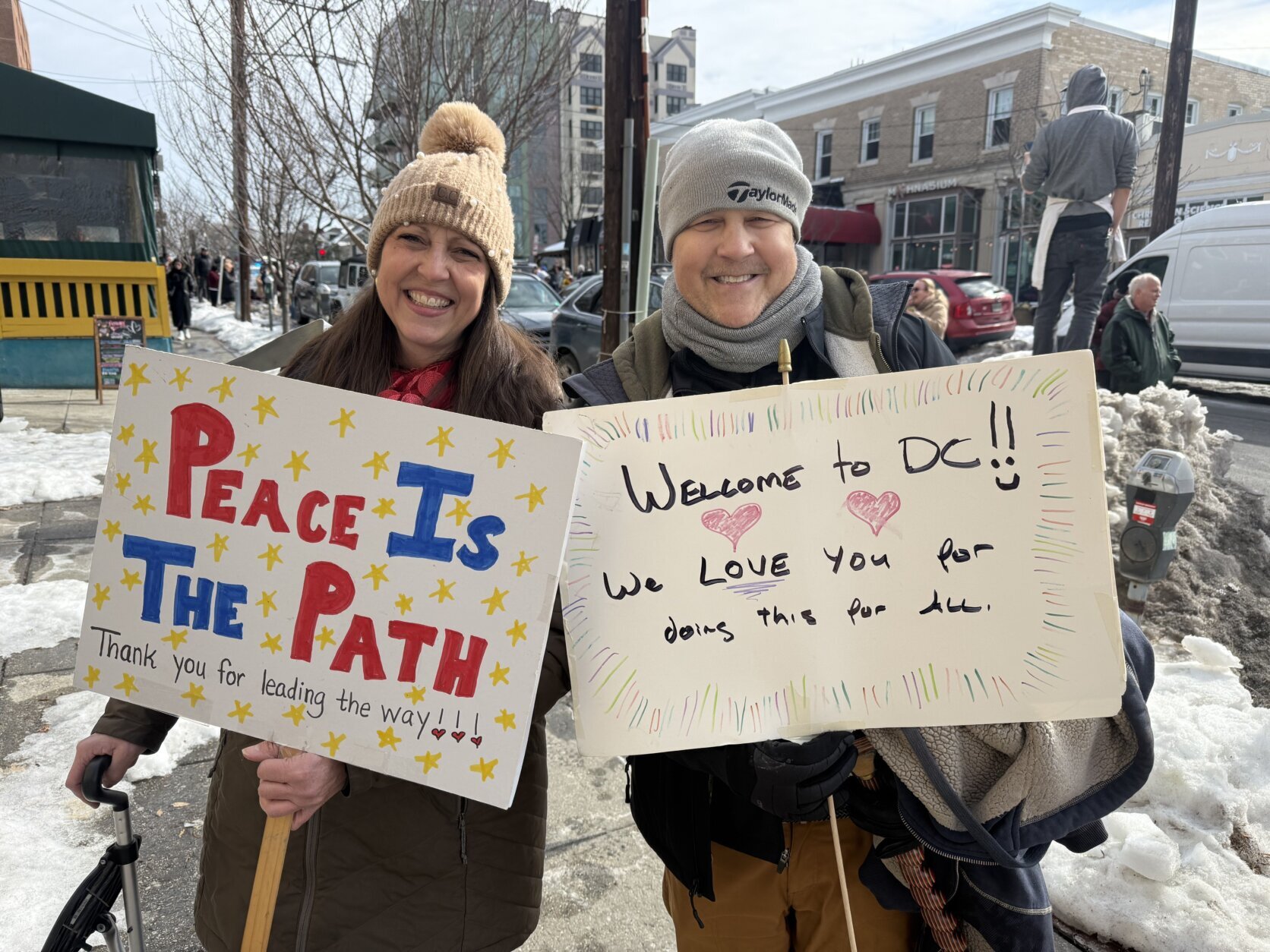 people seeing the monks