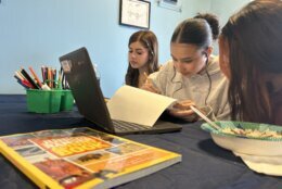 Kids in front of the computer