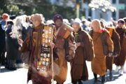 A 15-week 'Walk for Peace' concludes with Buddhist monks' arrival in Washington