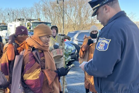 Monks pass through Alexandria on 2,300-mile pilgrimage to DC