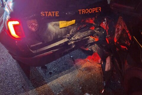 Man arrested for suspected impaired driving after striking Maryland State troopers