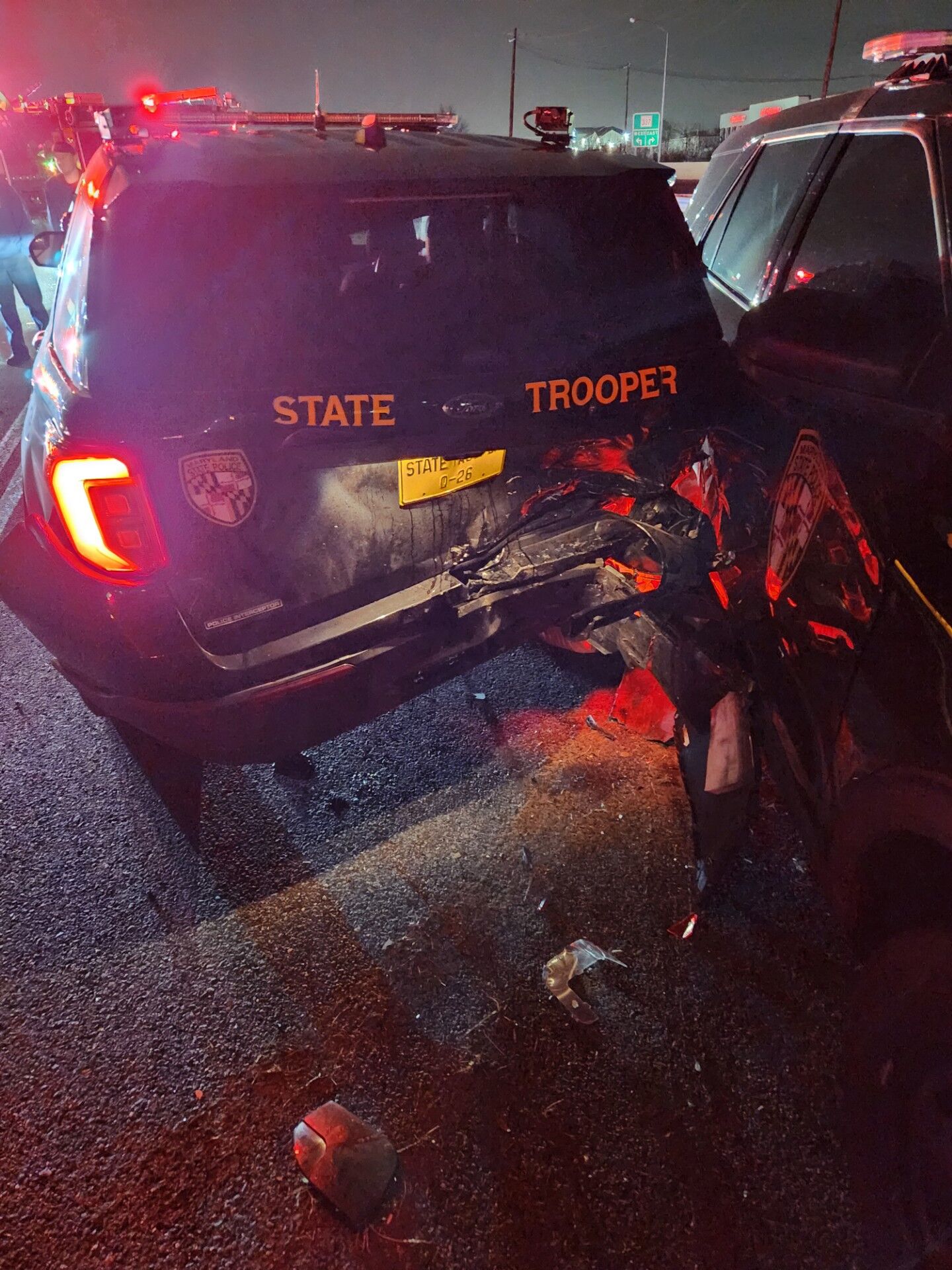 Man arrested for suspected impaired driving after striking Maryland State troopers
